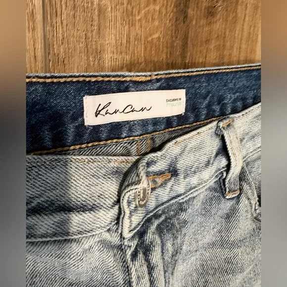 KanCan Women's Distressed Ankle Jeans in Light Blue - Picture 4 of 6